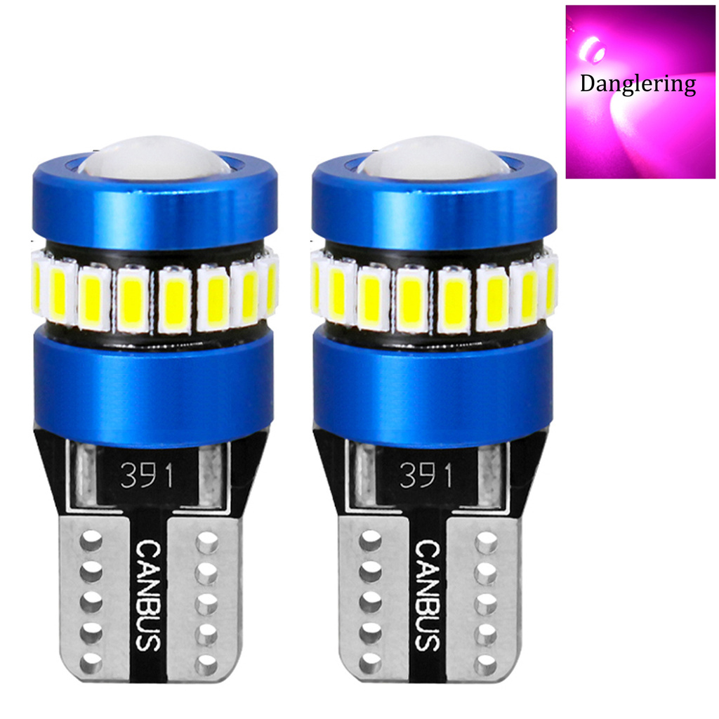 Set 2 Đèn Led T10 Siêu Sáng Gắn Biển Số Xe Hơi Kèm Thấu Kính