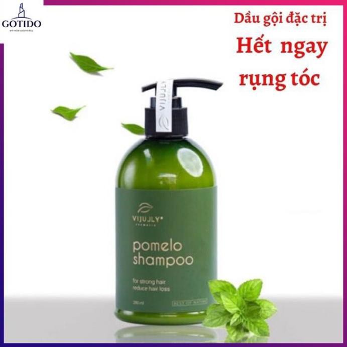 Dầu Gội Trị Rụng Tóc chiết xuất từ Bưởi ViJully 280ml-Kích Thích Mọc Tóc- Giảm gàu, nuôi chân tóc khỏe