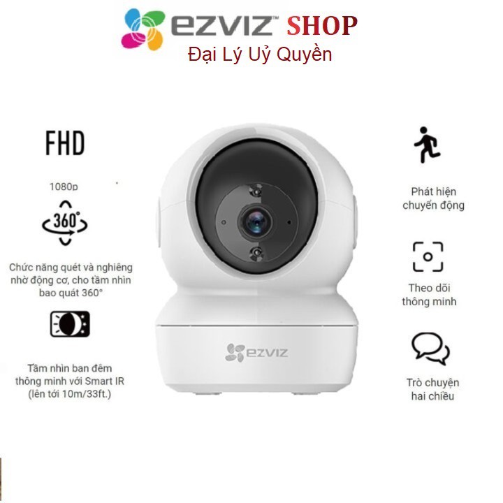 Camera Wifi EZVIZ C6N 1080P 2MP / C6N 4MP 2K - Xoay 360 , Đàm thoại