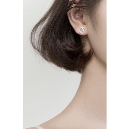 Bông Tai Nữ Bạc 925 Cao Cấp ERASHOP 075647 - Tiên Răng Dễ Thương, Nhẹ Nhàng, Đeo Hằng Ngày, Đi Chơi, Siêu Rẻ Đẹp