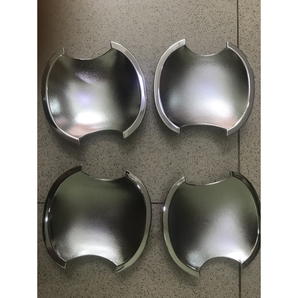 Bộ 4 ốp hõm cửa tròn mạ crom  xe Kia Forte 2008-2014