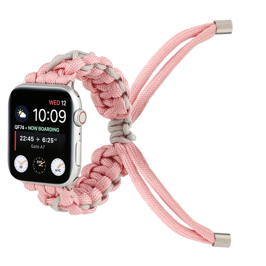 Dây Đeo Bằng Nylon Cho Đồng Hồ Thông Minh Apple Watch Series 6 SE 5 4 3 2 1 Iwatch 44mm 40mm 42mm 38mm