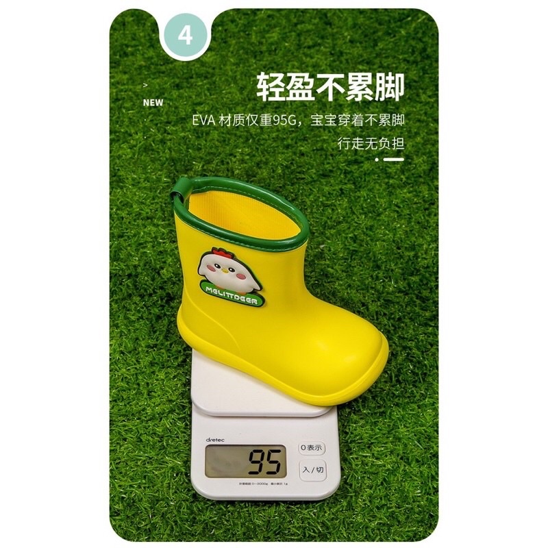 [Sẵn-ship] Ủng đi mưa giày đi mưa ủng làm vườn siêu nhẹ cho bé 1-6 tuổi