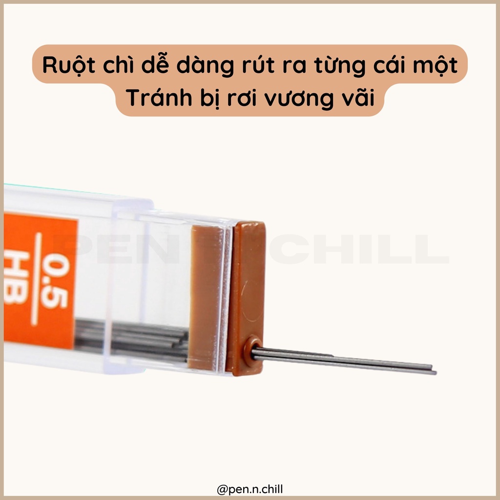 Ruột bút chì bấm 0.5mm 0.7mm Faber Castell super fine HB 2B