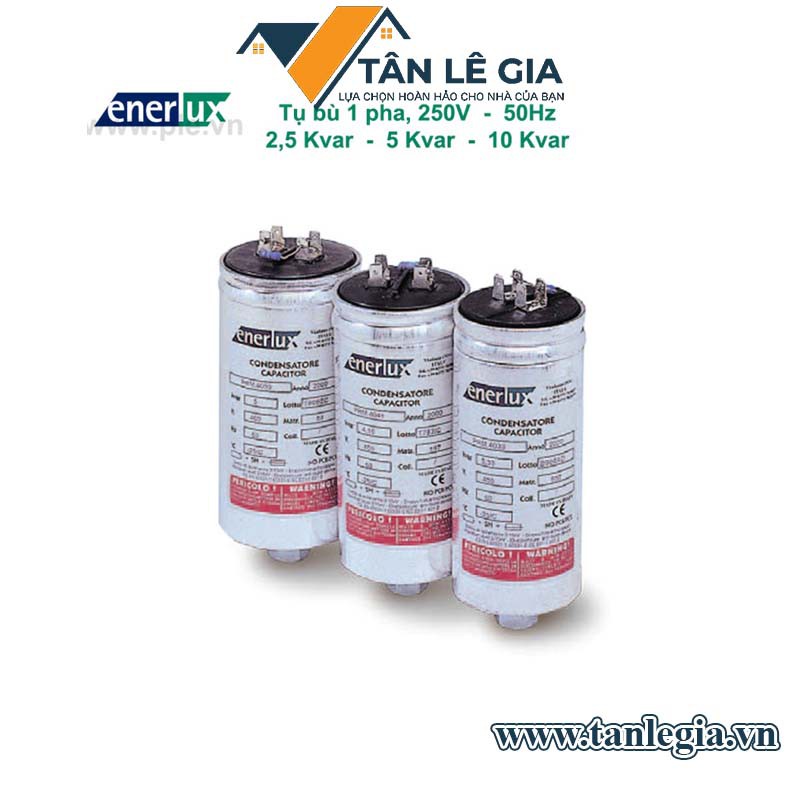Enerlux PRM.2502: Tụ bù Enerlux 1P 2.5kVAR 250V 50Hz