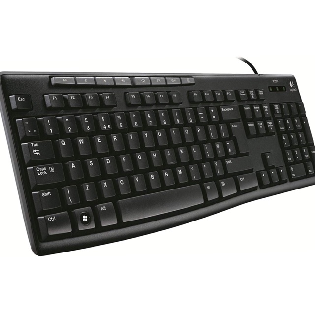 Bàn phím Logitech K200 - chính hãng - Logitech keyboard 200 (Xám)