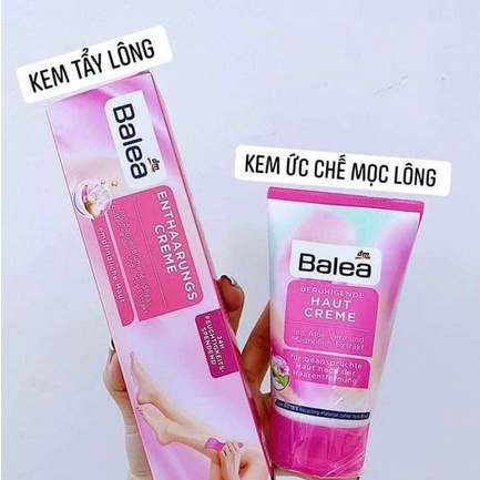 KEM TẨY LÔNG VÀ KEM DƯỠNG SAU WAX LÀM DỊU DA, ỨC CHẾ MỌC LÔNG BALEA