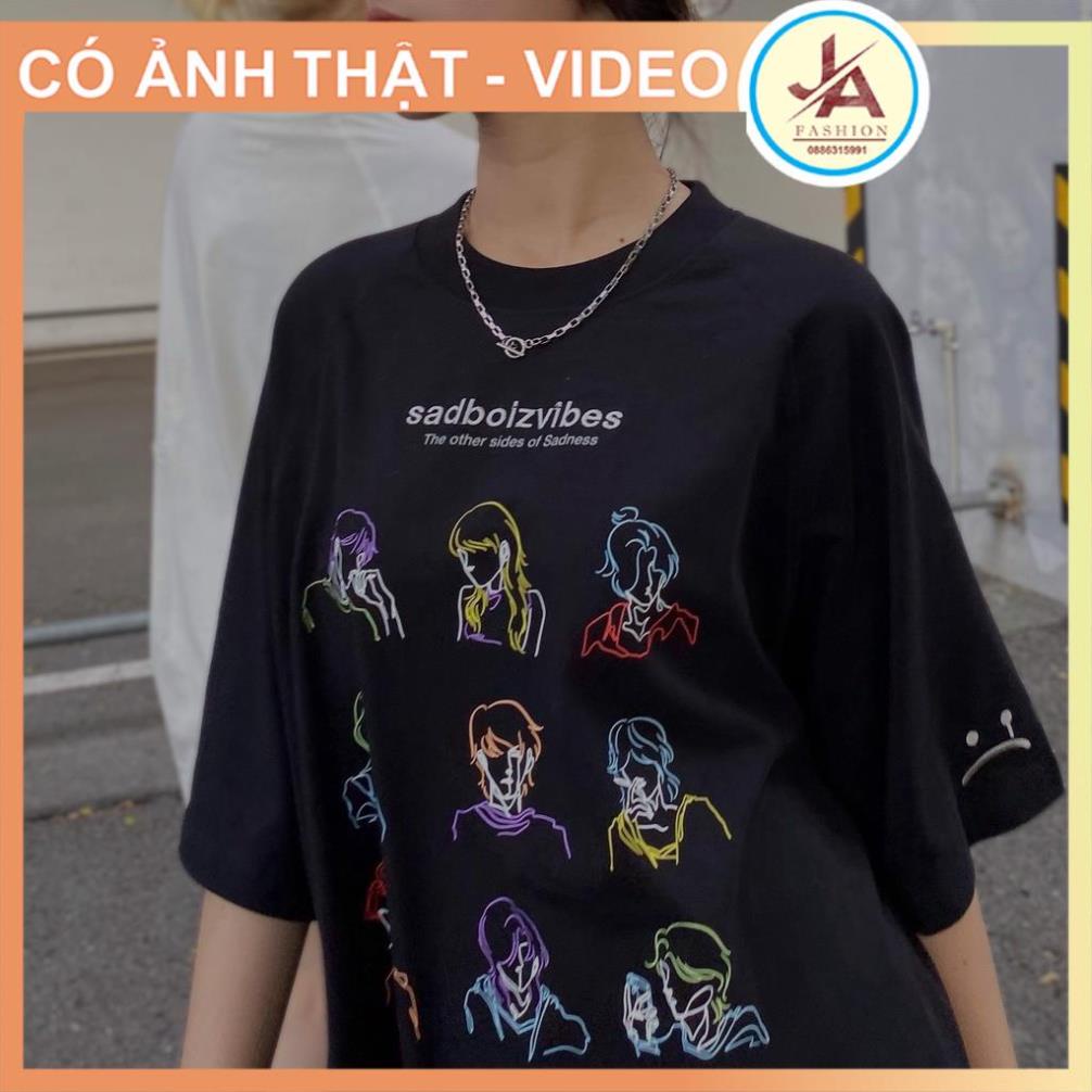 Áo thun tay lỡ sadboiz SADBOIZVIBES TOSS TEE (logo THÊU) form rộng tay lỡ nam nữ unisex