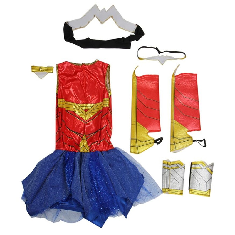Trang Phục Hóa Trang Wonder Woman Cho Bé Gái