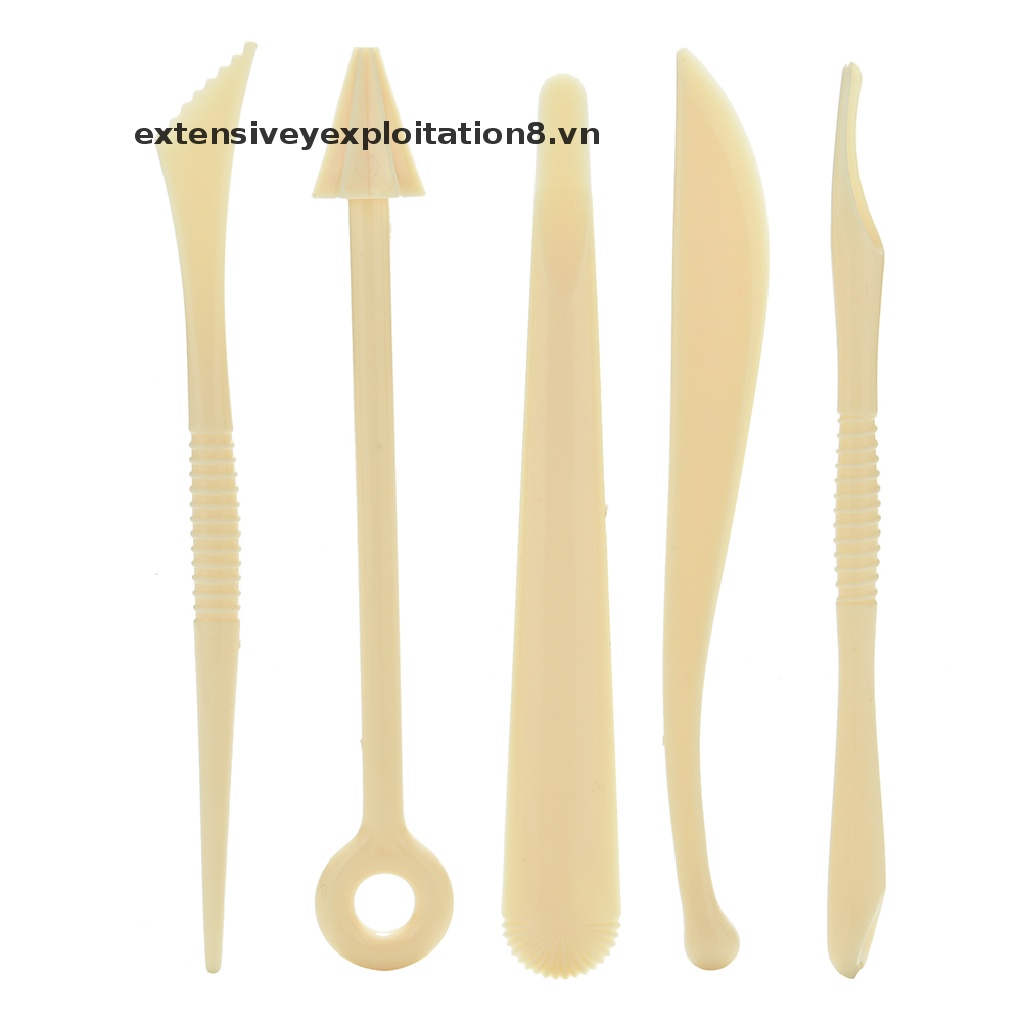 1 Bộ 5 Dụng Cụ Tạo Hình Đất Sét Bằng Nhựa Polyform