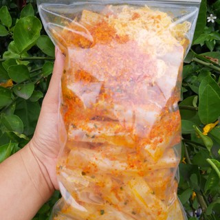 Bánh tráng cuộn chà bông ruốc tôm