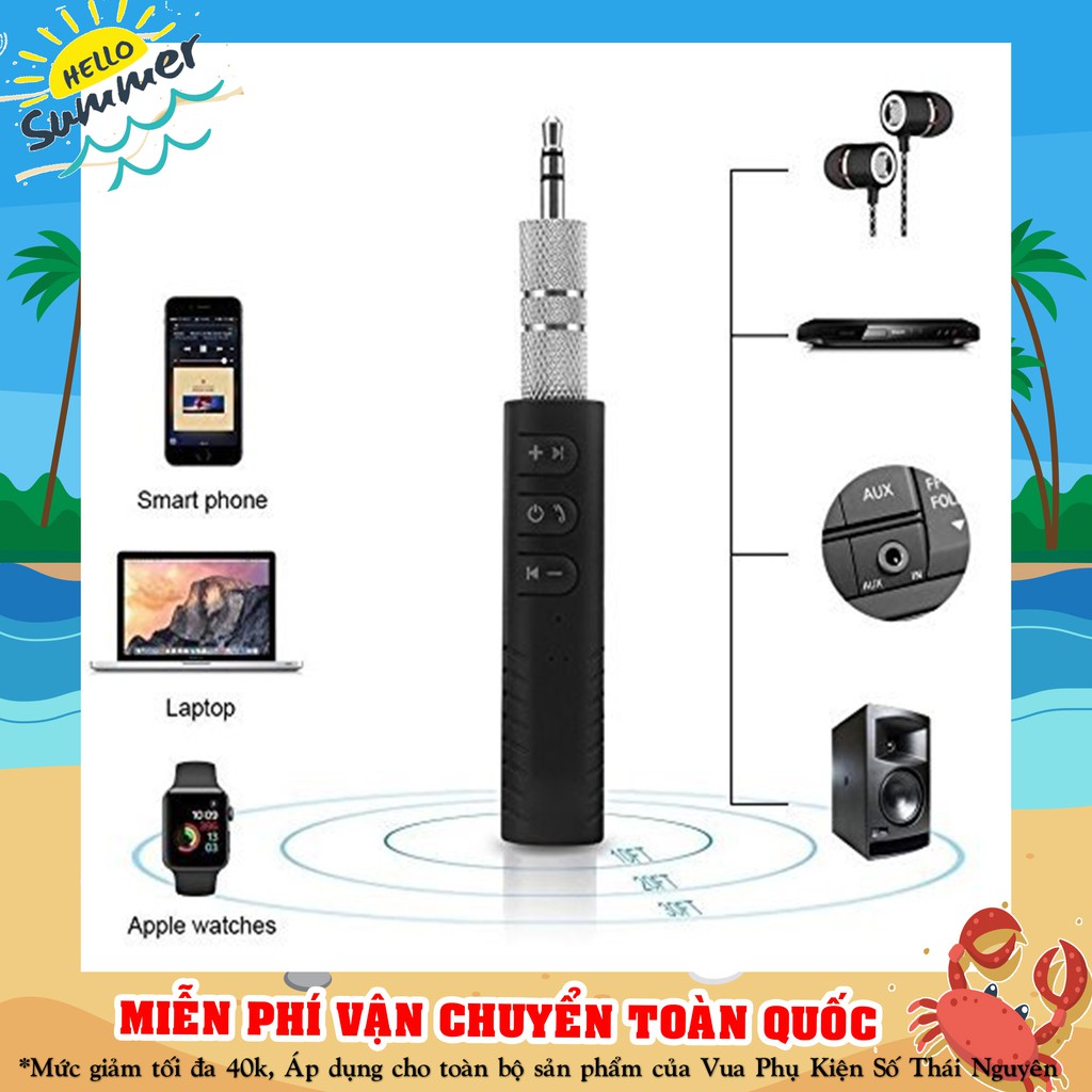 ĐẦU THU BLUETOOTH RECEIVER TẠO KẾT NỐI ÂM THANH 4.1 RẢNH TAY. -Hồng Anh Case