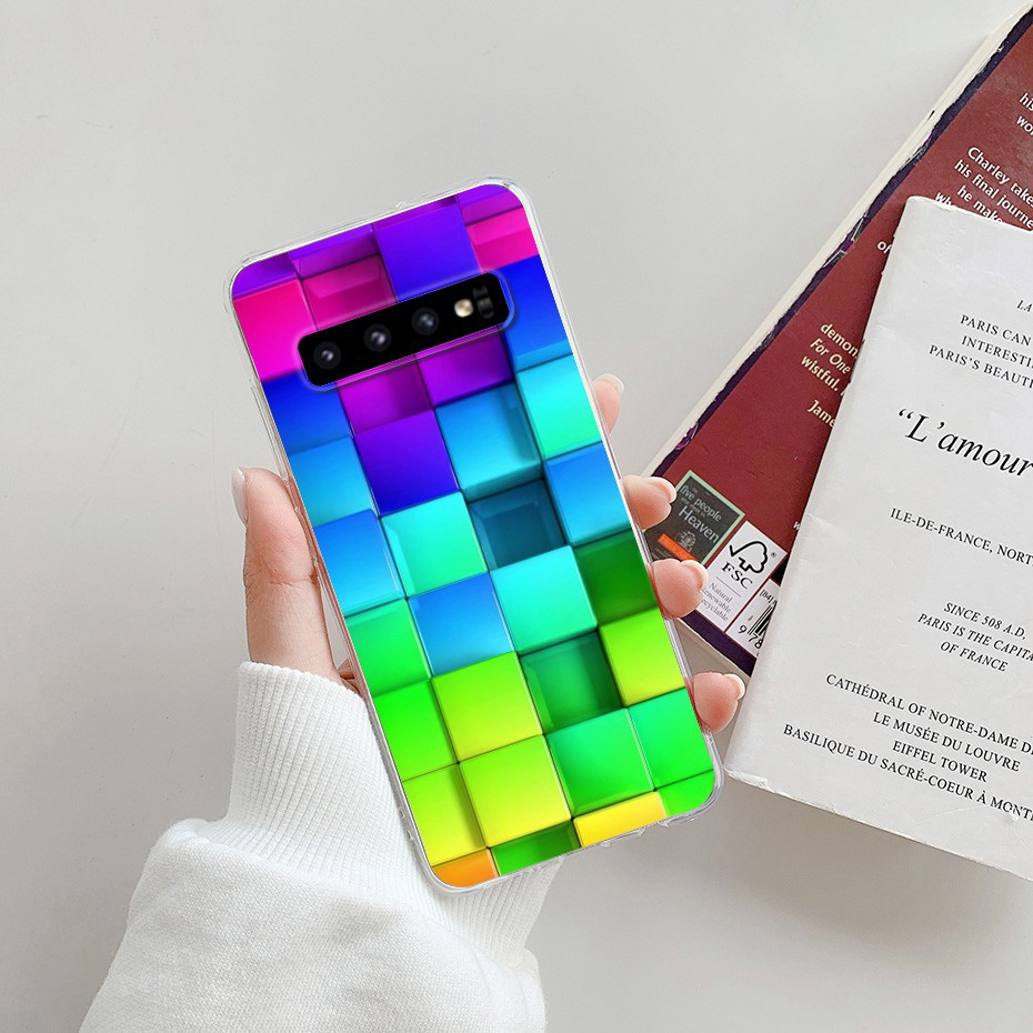 Ốp điện thoại TPU silicon mềm hình hoạt hình cho Samsung Galaxy S10/ S10e/ S10 Plus
