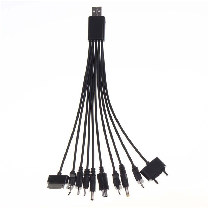 Dây cáp dữ liệu đa năng thiết kế 10 trong 1 dành cho điện thoại