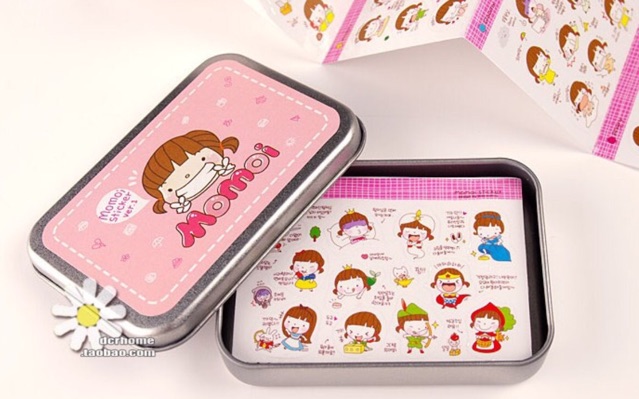 Hộp 20 tấm sticker Moimoi tấm 6.5*9cm Pison dễ thương - PVN1680 – 1 bộ