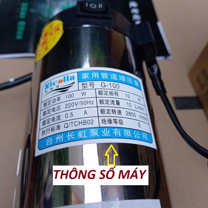 [Freeship toàn quốc từ 50k] Máy bơm tăng áp sử dụng cho máy giặt và vòi sen