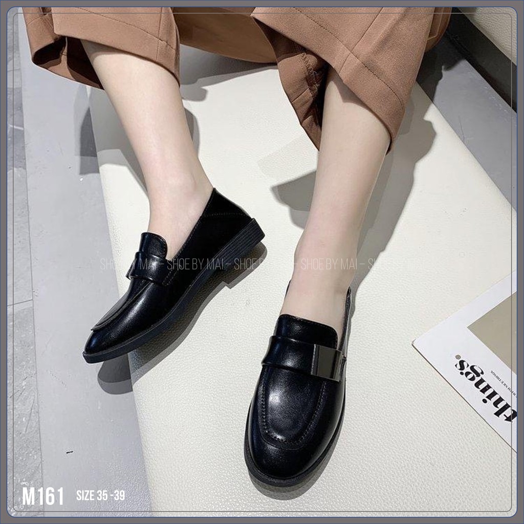 Giày ulzzang da mềm đế cao 2 phân M161 SHOEBYMAI | BigBuy360 - bigbuy360.vn