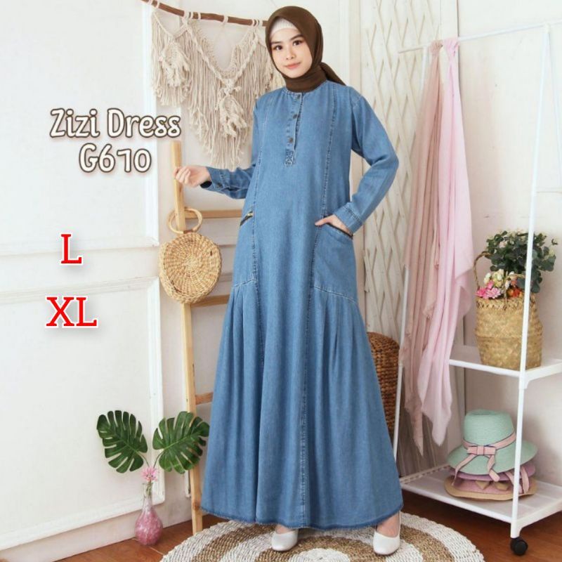 Đầm Jean Maxi Nhập Khẩu Thời Trang Cho Nữ