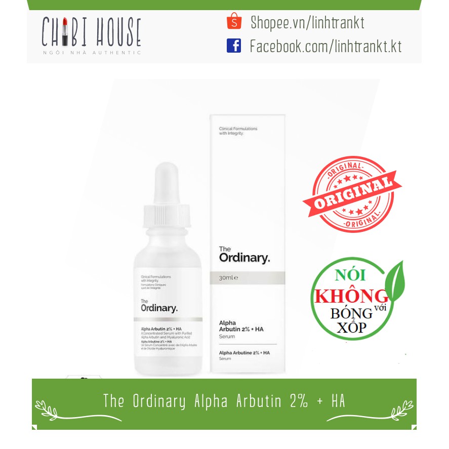 Serum Alpha Arbutin 2% + HA The Ordinary