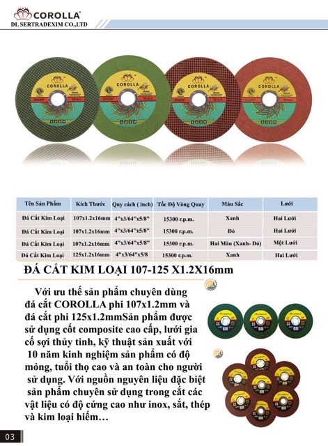 ĐÁ CẮT XANH COROLLA 1T.