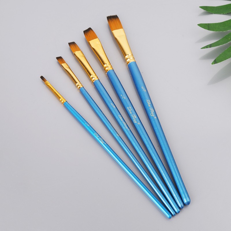 Set 5 cọ vẽ tranh sơn dầu chuyên nghiệp chất lượng cao