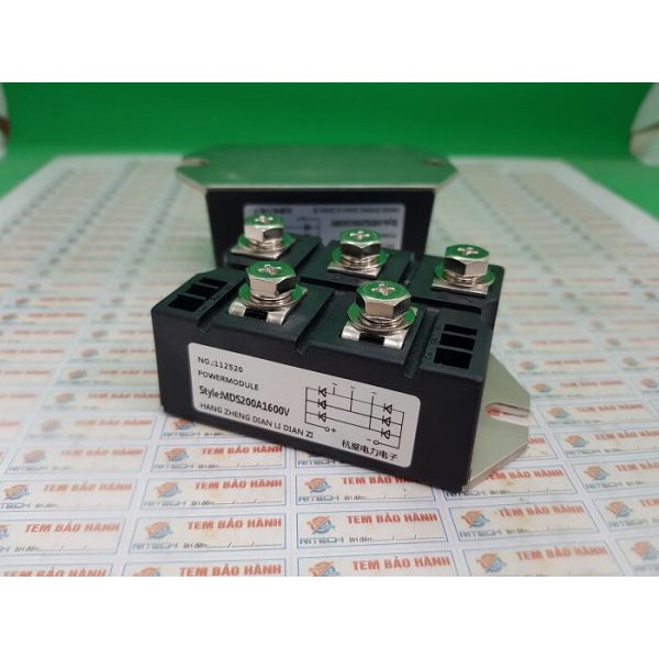 MDS200A1600V MDS200-16 MDS200A Chỉnh lưu cầu 3 pha 200A,1600V