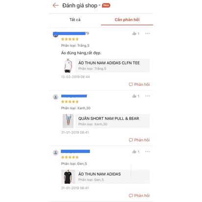 Áo thun nam Adidas chính hãng