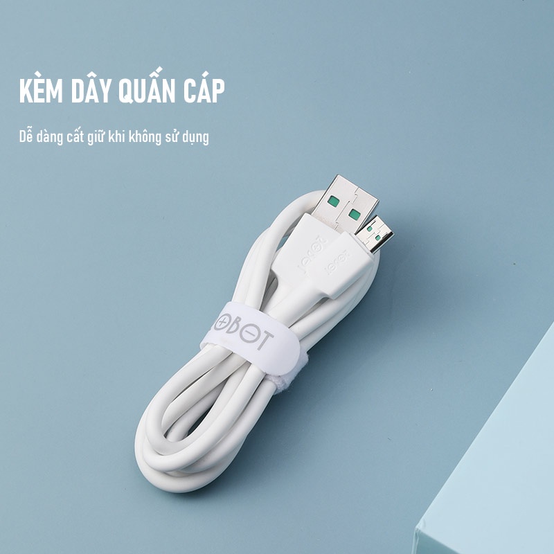 Cáp Sạc Nhanh Micro VOOC ROBOT RVM100 Sạc Nhanh 20W Tương Thích Với Các Thiết Bị OPPO, Realme