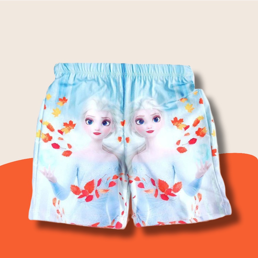Bộ thun lạnh bé gái bộ 3D in hình Elsa pony thỏ cotton thoáng mát HEBI KIDS cho bé từ 0 đến 9 tuổi