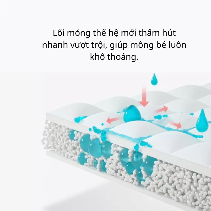 Tã dán Double Love - Size XL52  bỉm dán an toàn cho bé, khô thoáng, siêu mỏng