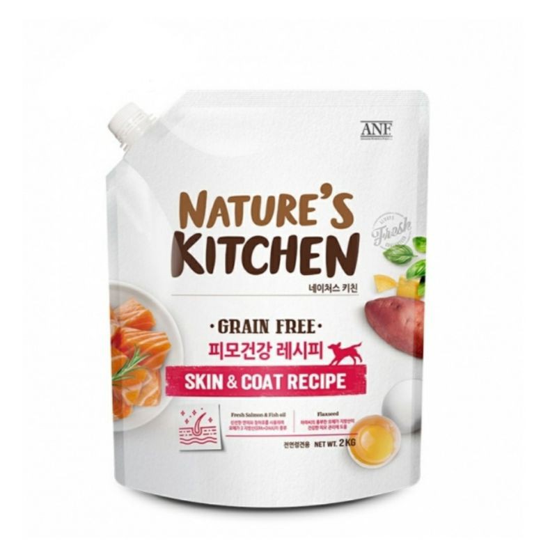 2kgGHẠT THỨC ĂN CHỨC NĂNG TỐT CHO DA VÀ LÔNG CHÓ MỌI LỨA TUỔI NATURE'S KITCHEN
