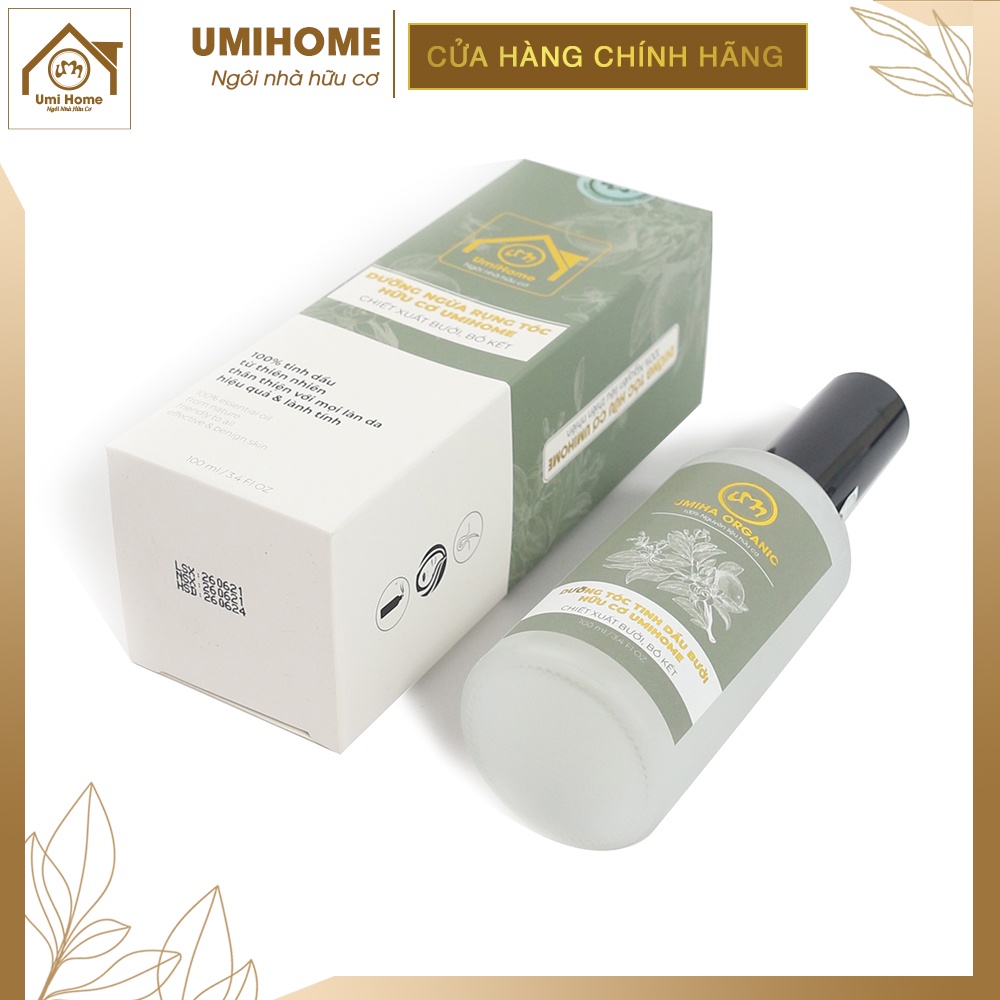 Xịt kích mọc Tóc tinh dầu Bưởi và Bồ Kết UMIHOME 50/10ml hữu cơ