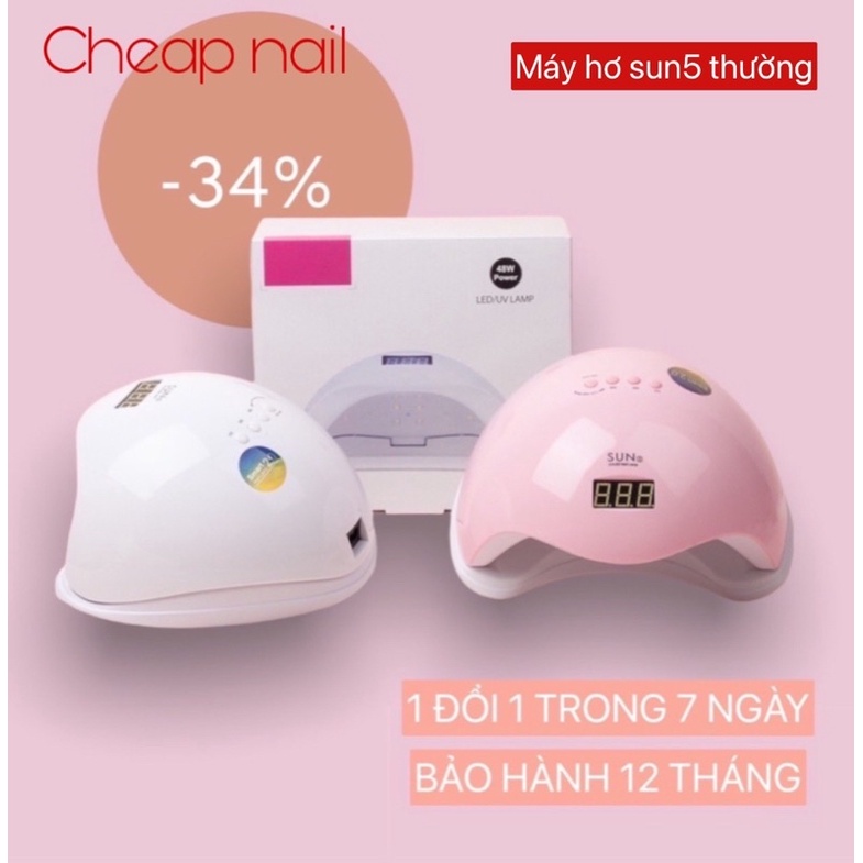 Máy hơ gel mini cao cấp sun 5 48w chính hãng, bảo hành 1 tháng