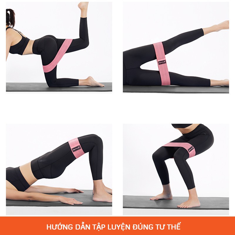 Dây kháng lực tập gym, kiểu dây kháng lực tập mông đùi, ngực, hàng dây mini band chính hãng Rexchi