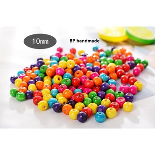 50gr hạt gỗ tròn nhiều màu