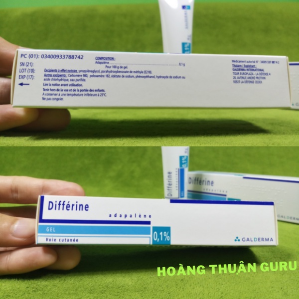 Differin gel 30g bản Pháp - Adapalene 0.1% giúp da giảm tiết dầu và chống oxy hoá