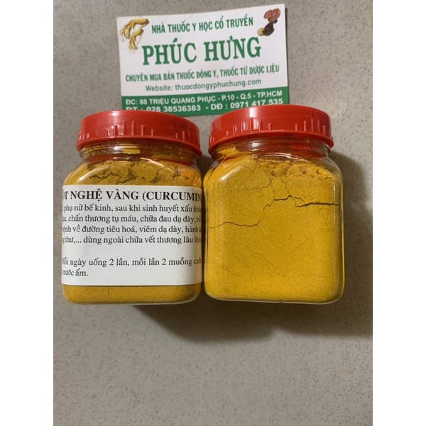 Nghệ bột vàng nguyên chất_Hỗ trợ giảm các triệu chứng đau dạ dày, làm đẹp da