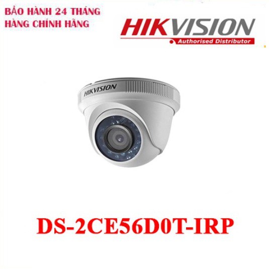 Camera HD-TVI Dome hồng ngoại 2.0 Megapixel HIKVISION DS-2CE56D0T-IRP FULL HD 1080P