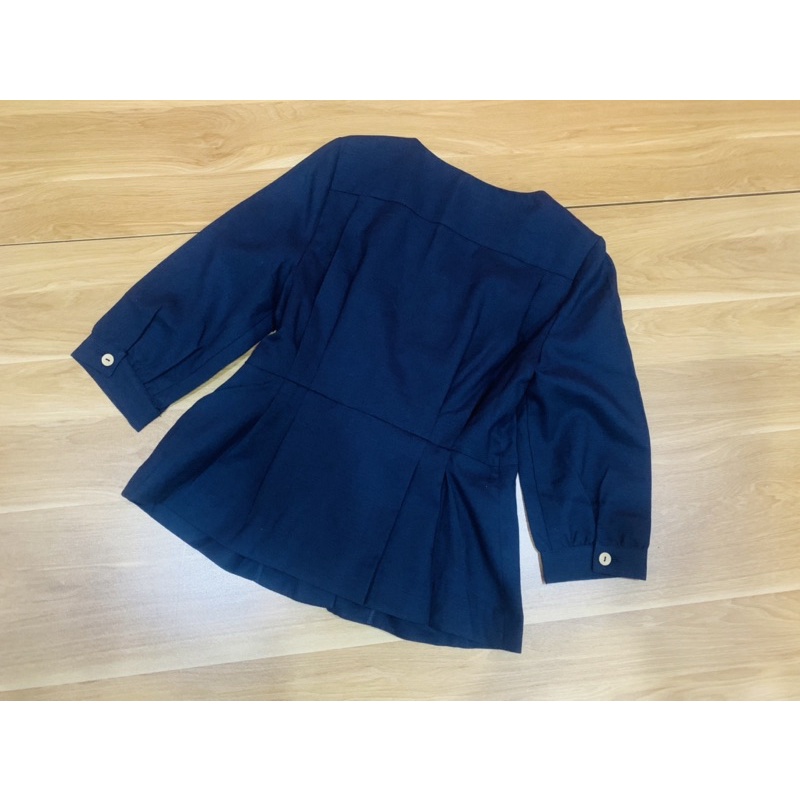 Áo ký giả cho nữ, màu tím than, hàng VNXK