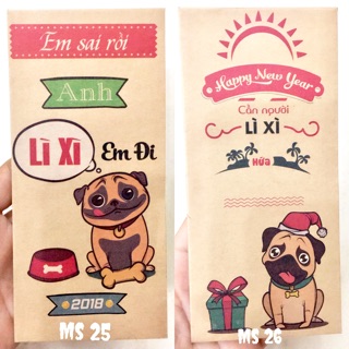 SET 10 BAO LÌ XÌ ĐỘC LẠ - LỰA MẪU (28 mẫu)