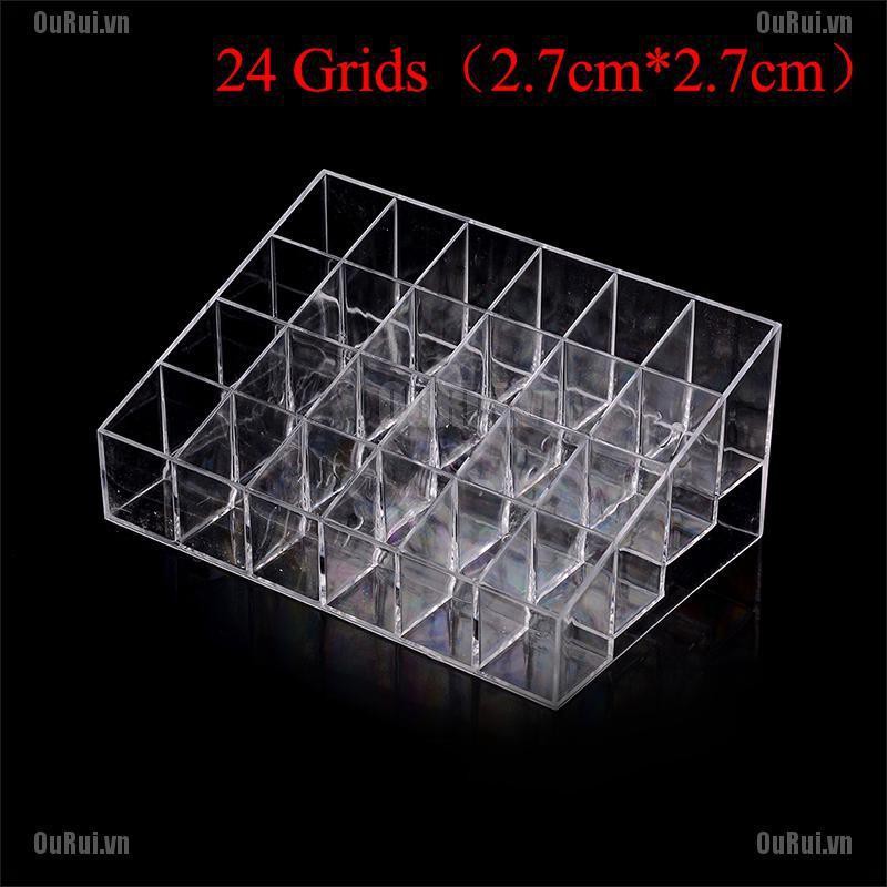 Kệ Trưng Bày Son Môi Bằng acrylic 24 / 36 / 40 Ngăn Tiện Dụng