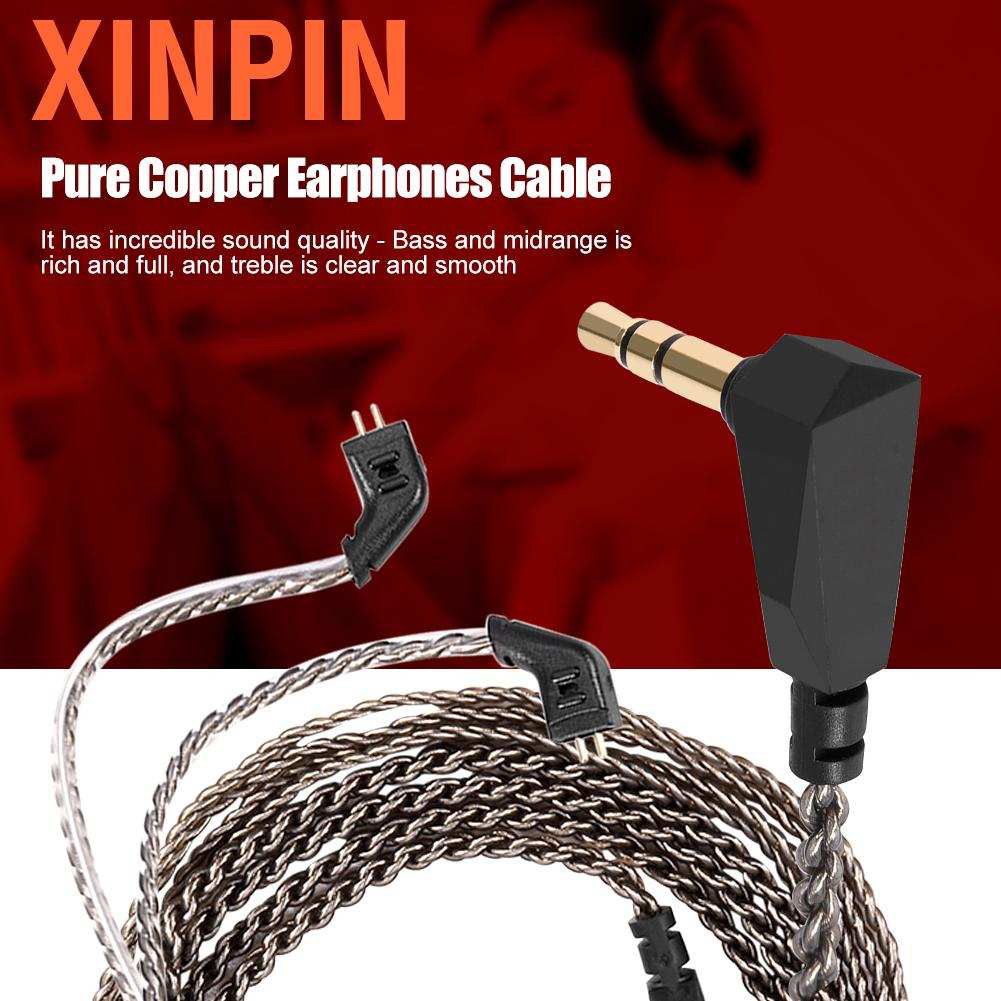 Dây Cáp Chuyển Đổi Tai Nghe 3.5mm Sang 2 Pin 0.75mm Cho Kz-zst Ed12 Es3 Zsr