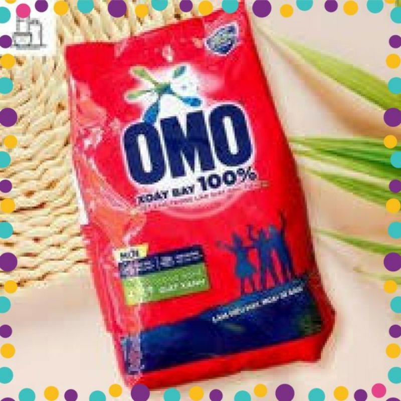 Bột giặc omo  xoáy bay 100% vết bẩn, khử mùi, nhẹ nhàng với da tay| bịch 400gr | taphoalien79