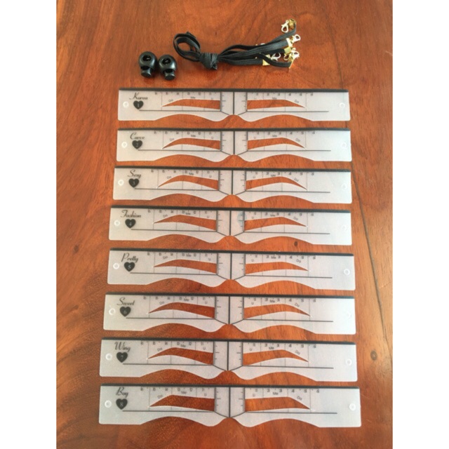 KHUÔN CHÂN MÀY THÁI-sét 8 bộ khung lông mày Thái Lan