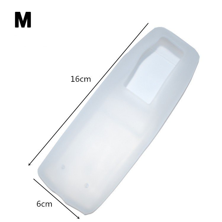 Bọc điều khiển tivi, điều hòa bằng nhựa silicon dẻo trong suốt, tai thỏ