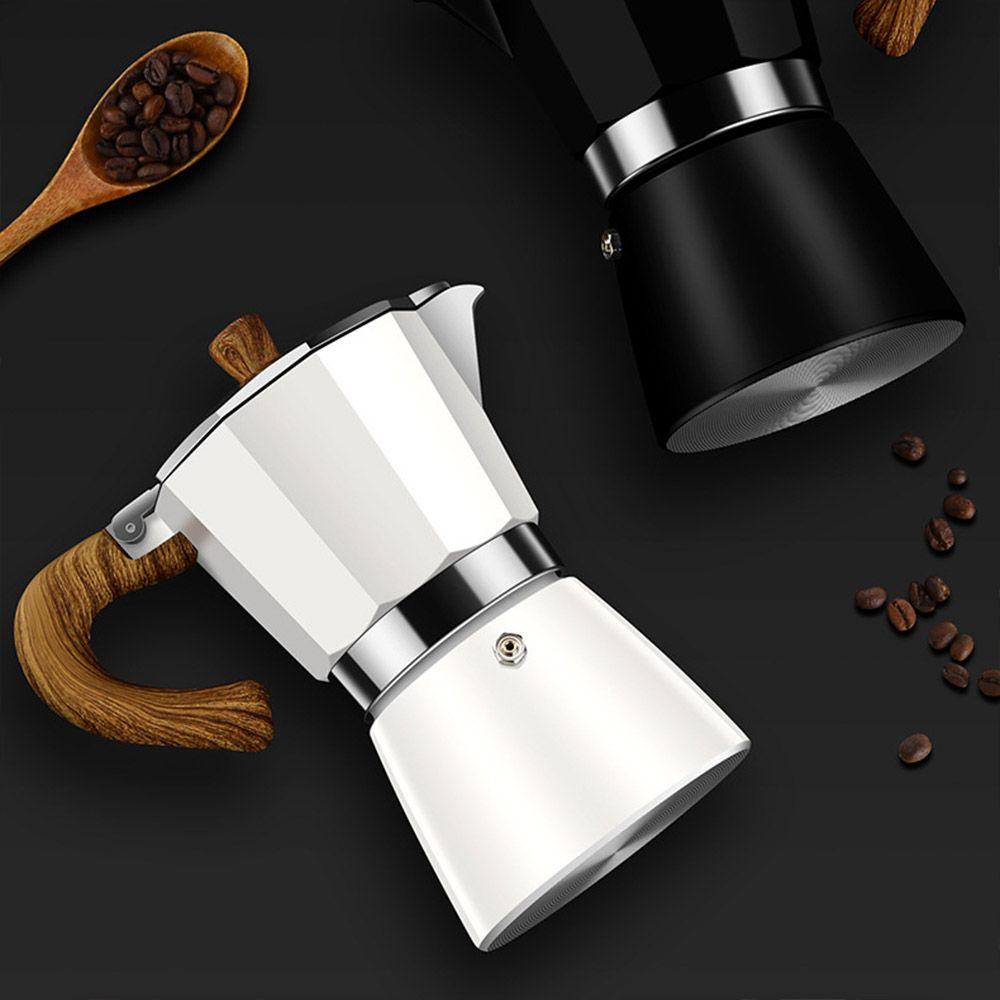 Cốc Pha Trà Cà Phê Espresso Kiểu Ý Cổ Điển Có Tay Cầm Bằng Gỗ 3 / 6 150 / 300ML