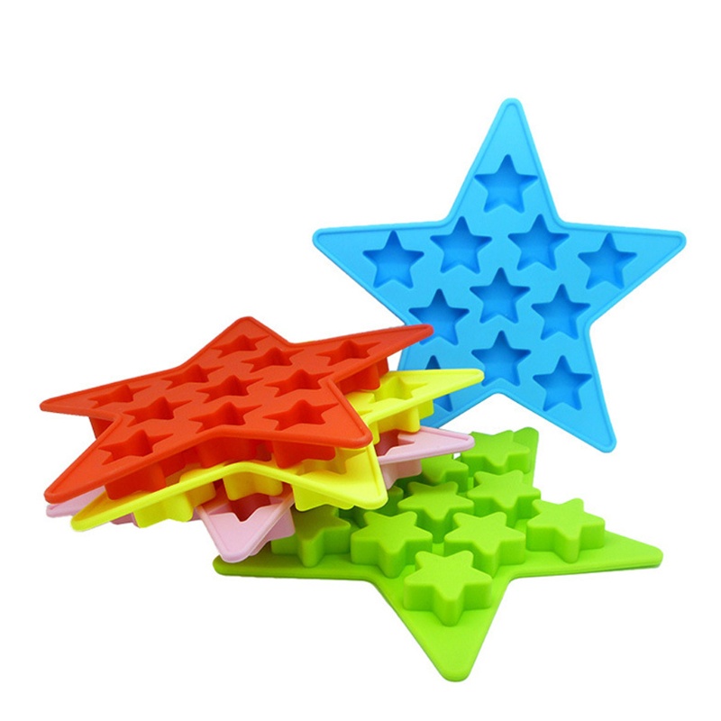 Khuôn Silicone Làm Đá Viên Hình Ngôi Sao Năm Cánh
