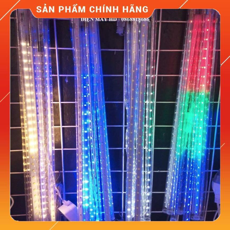 Đèn led sao băng chống nước 8 ống 50cm chạy mưa sao băng - Có Video - có đầu nối nhiều bộ vào một