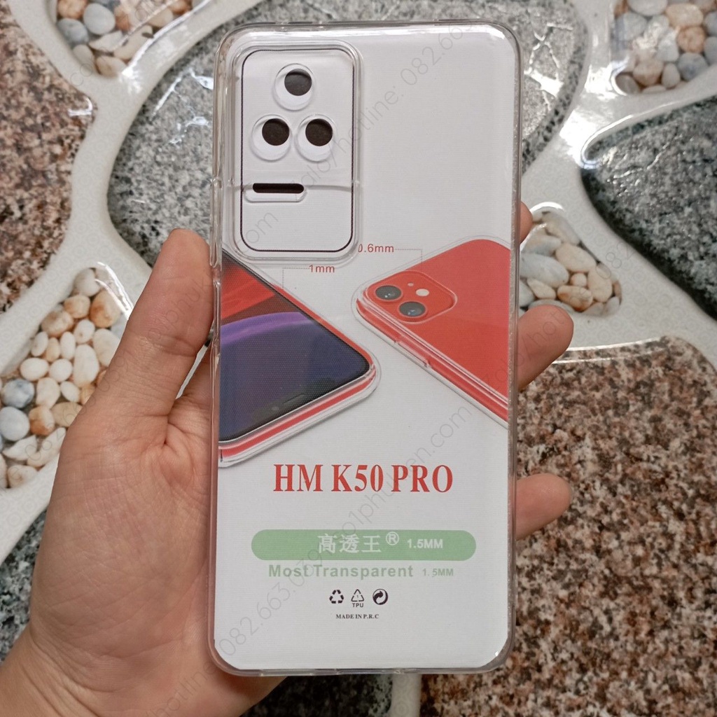 Ốp lưng Xiaomi K50 K50 Pro dẻo trong bảo vệ cam bền đẹp