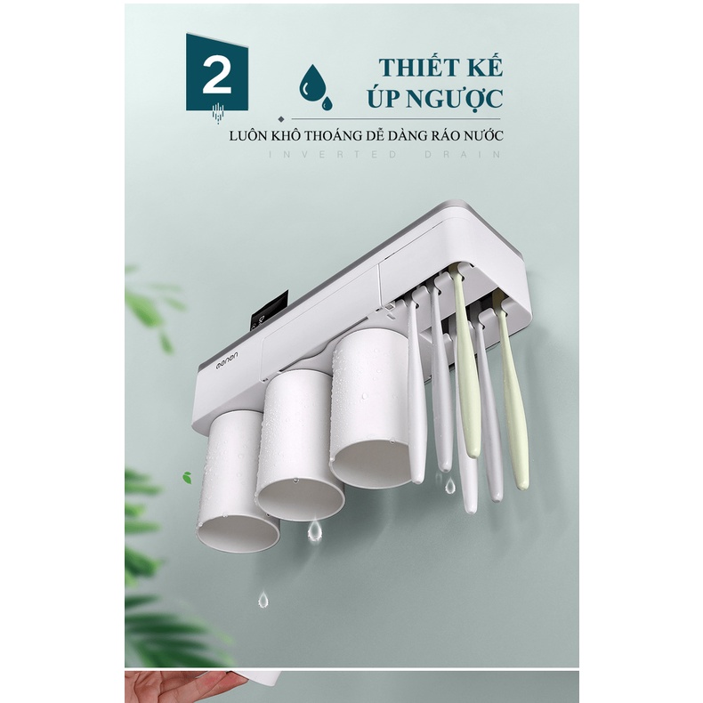 Kệ để bàn chải đánh răng MENEN 4 ly thiết kế mẫu mới 2022 HD00028.4